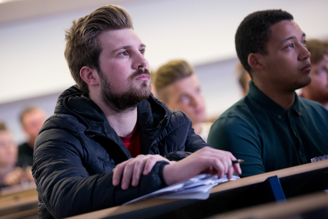 Student in a classroom