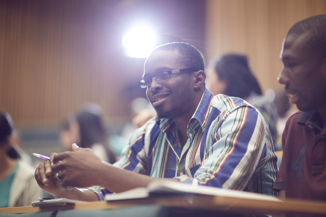 Student in a classroom