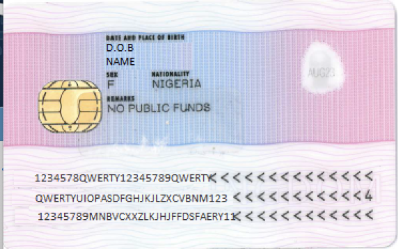 An image of the back of a BRP card