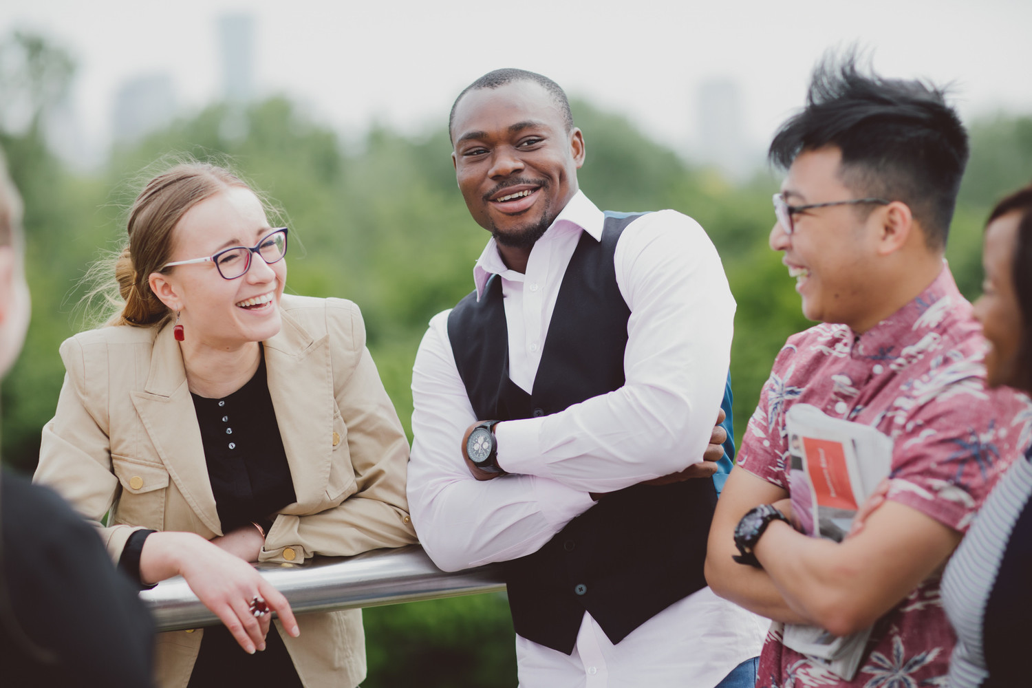 London students outside 